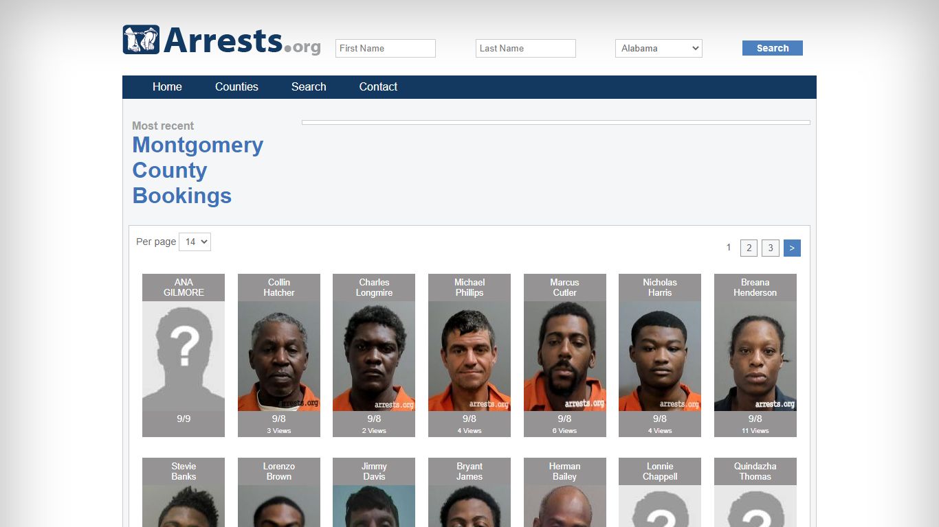 Montgomery County Arrests and Inmate Search